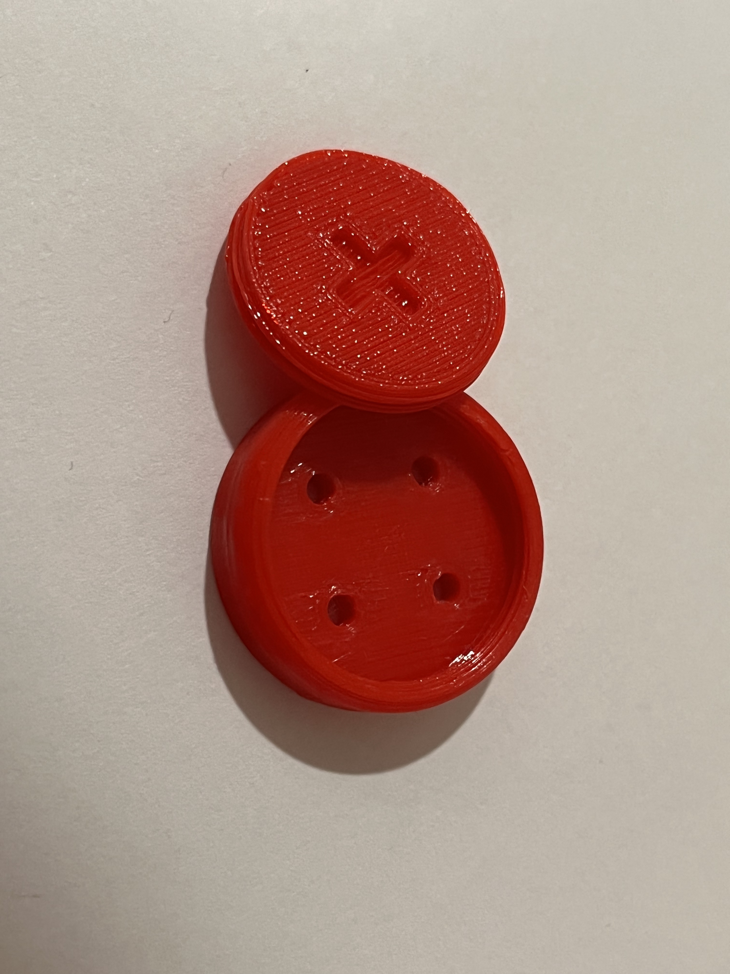 Screw-on Lid Button / Key / Flat Head