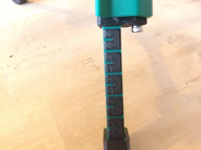 Inside leg for tripod, with ruler (remix)