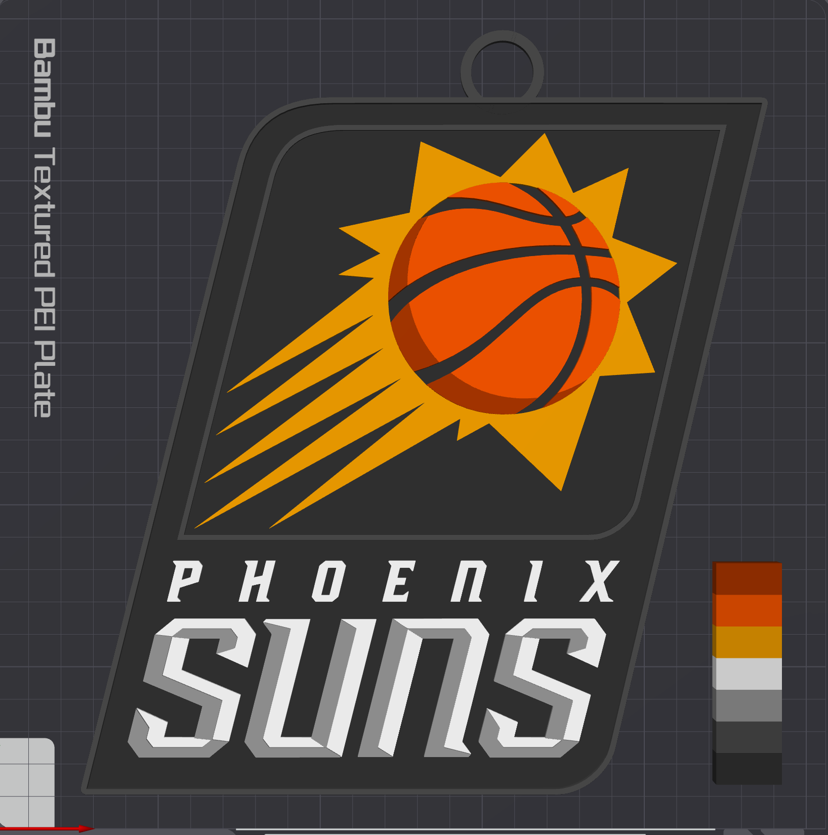 Phoenix Suns Oversized Necklace Logo