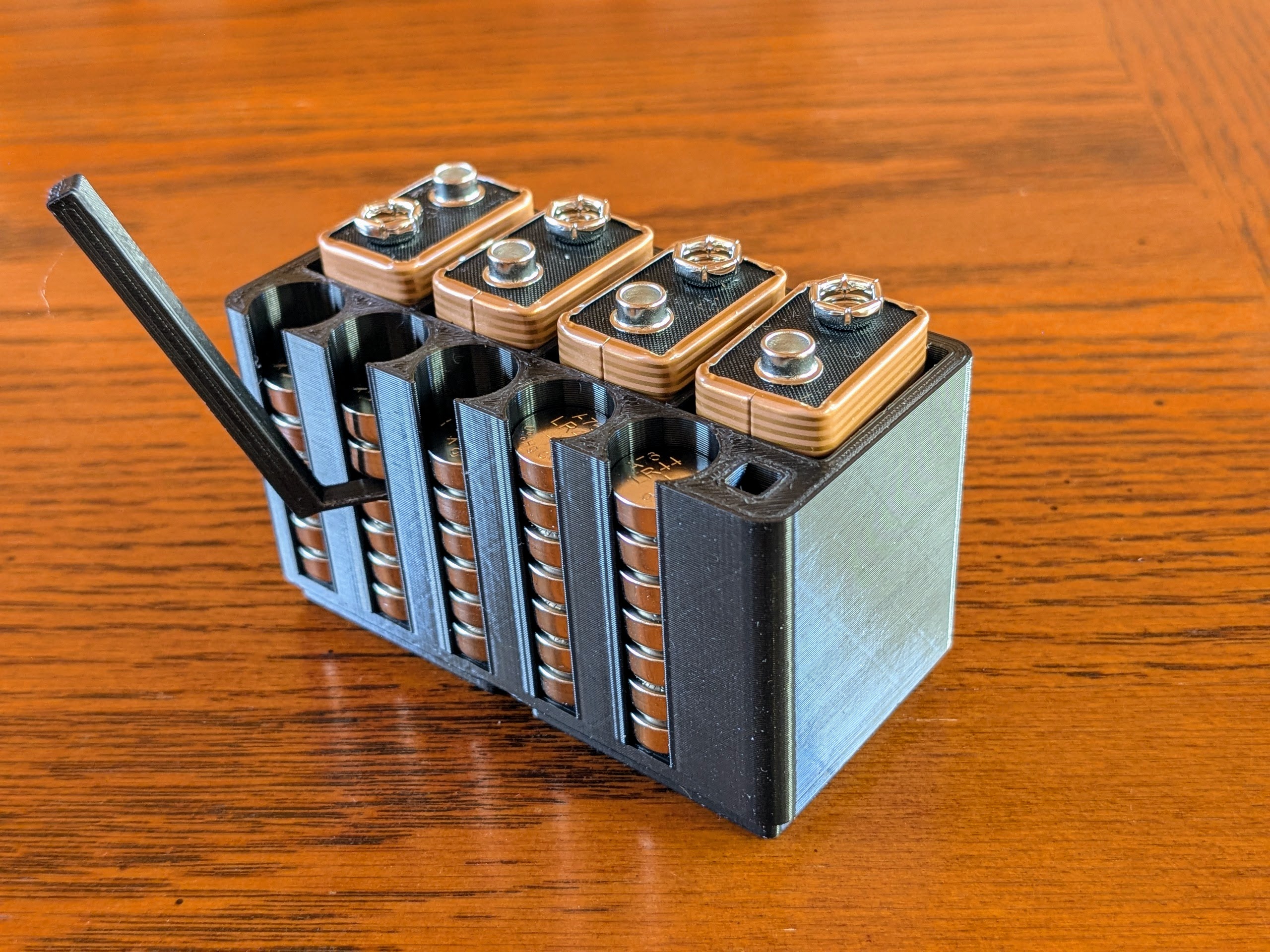 9v and LR44 Combo Battery Holder - Gridfinity 1x2