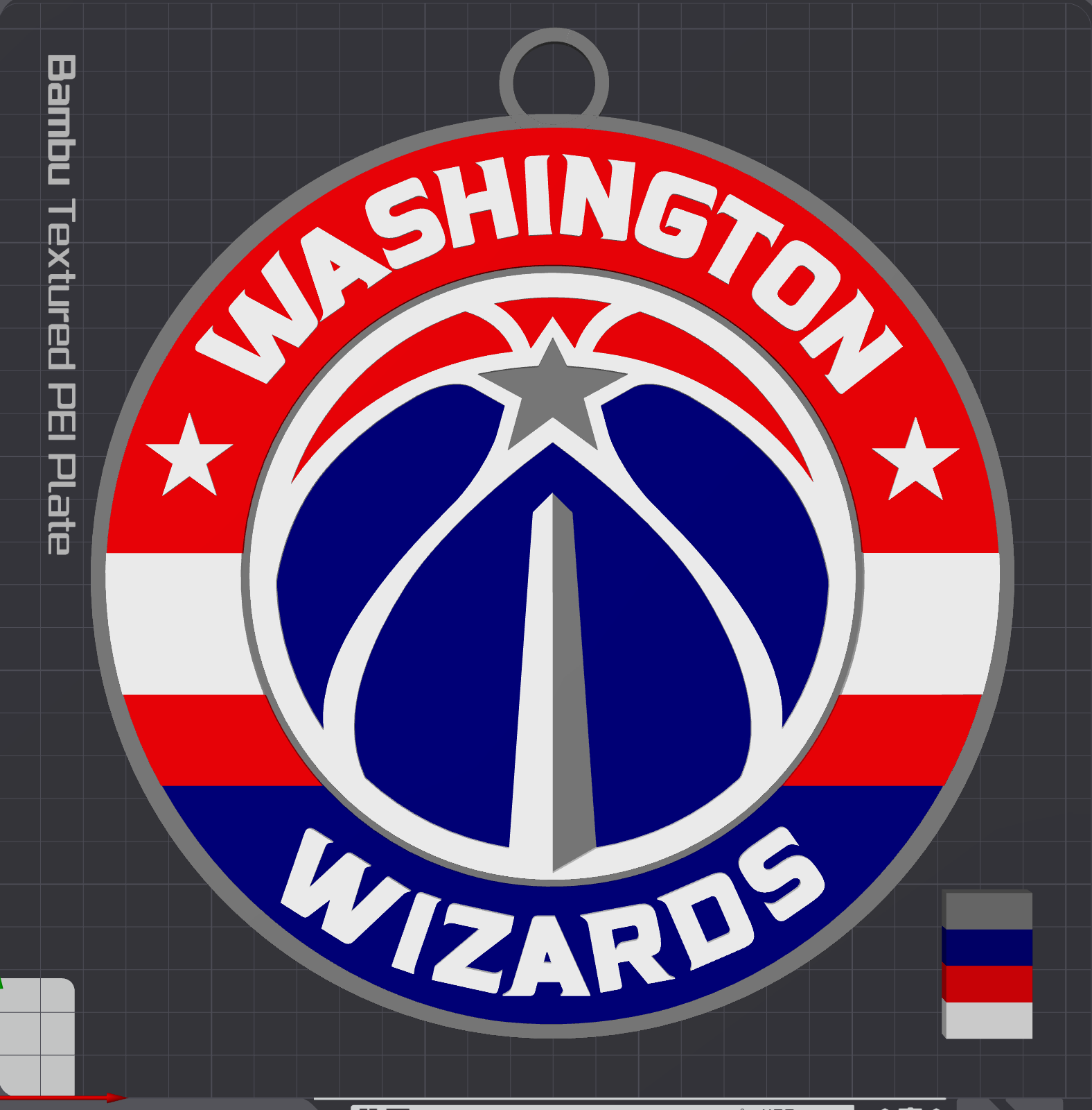 Washington Wizards Oversized Necklace Logo