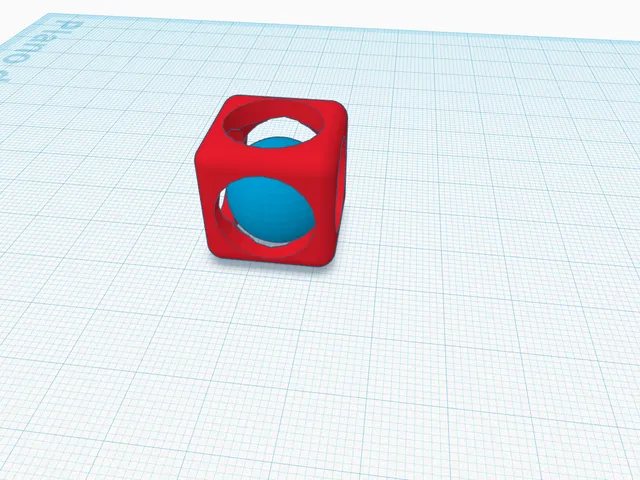 cube with ball