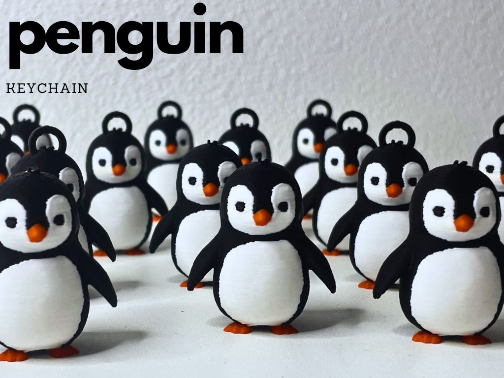 Penguin keychain