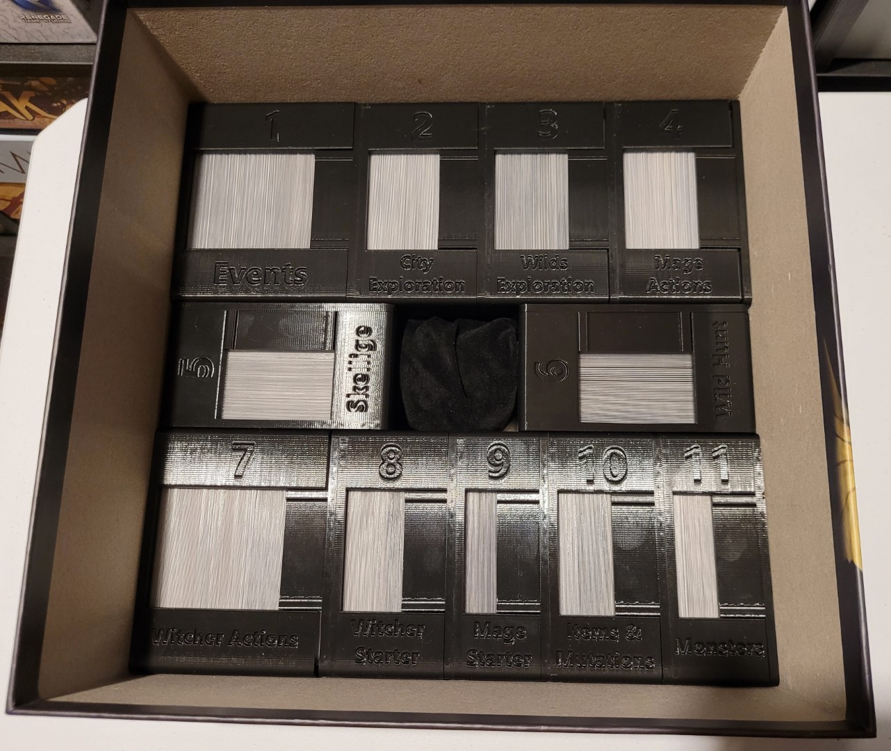 The Witcher Old World Big Box Card Boxes by Raymond Hsu with Labels