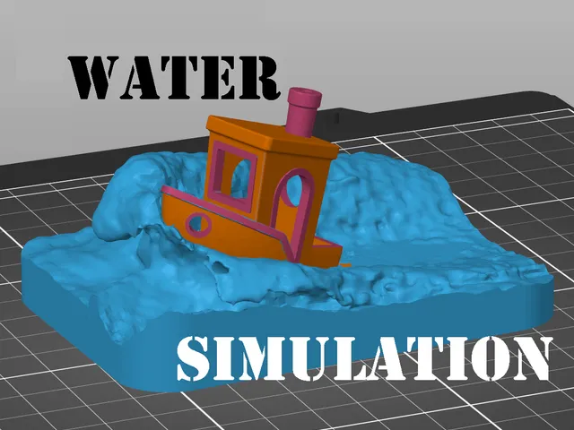 Benchy in Waves (SIMULATION)