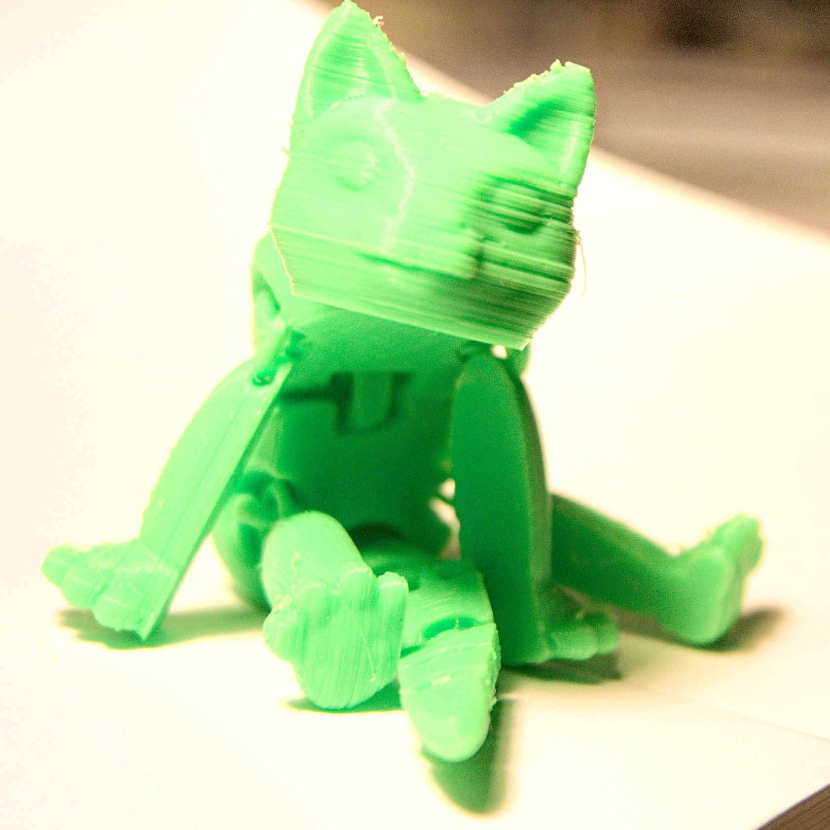 Flexi 3D cat - keychain