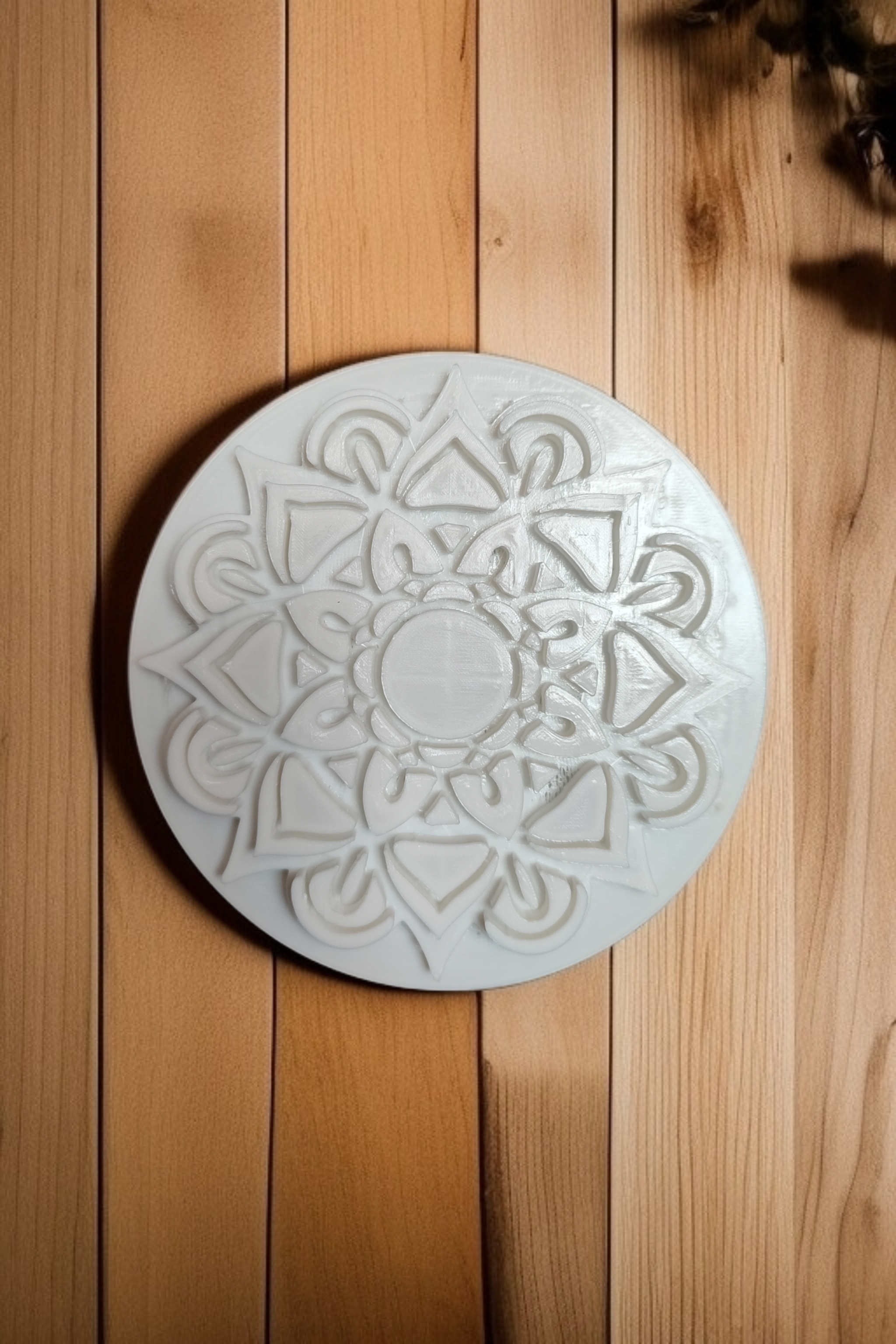 Sello con Cortante Ceramica Galleta Mandala 01 - Stamp with Ceramic Cutter Cookie Mandala 01