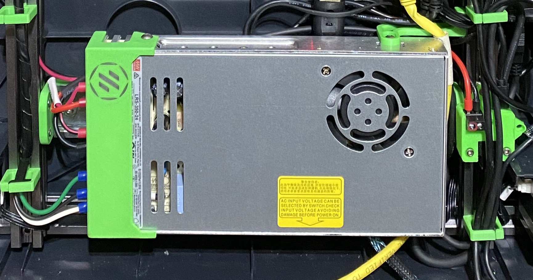 Meanwell LRS-350 PSU cover. Also fits LRS-200 PSU.