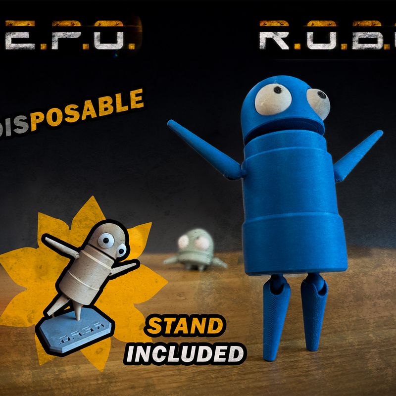 REPO Robot - Posable and Disposable by DanishFish | Download free STL ...
