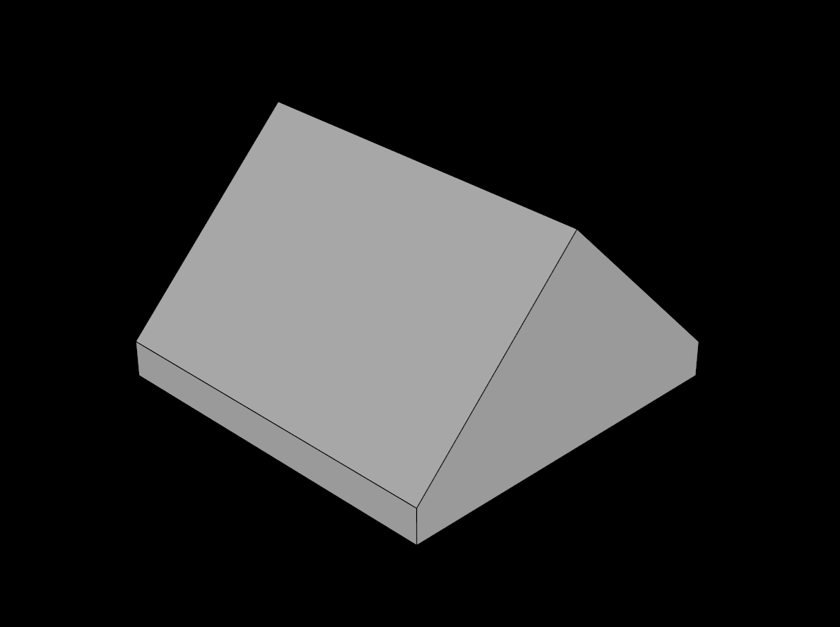 Lego Compatible (3043.dat) Slope Brick 45 2 x 2 Double