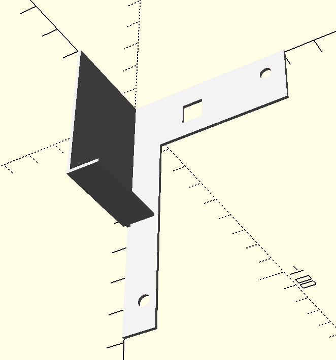 Amiga 3000 Power Button bracket