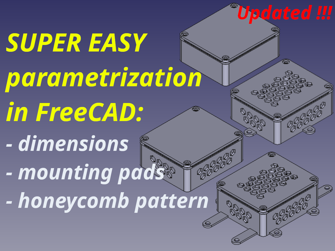 Electronics enclosure / case - PARAMETRIC