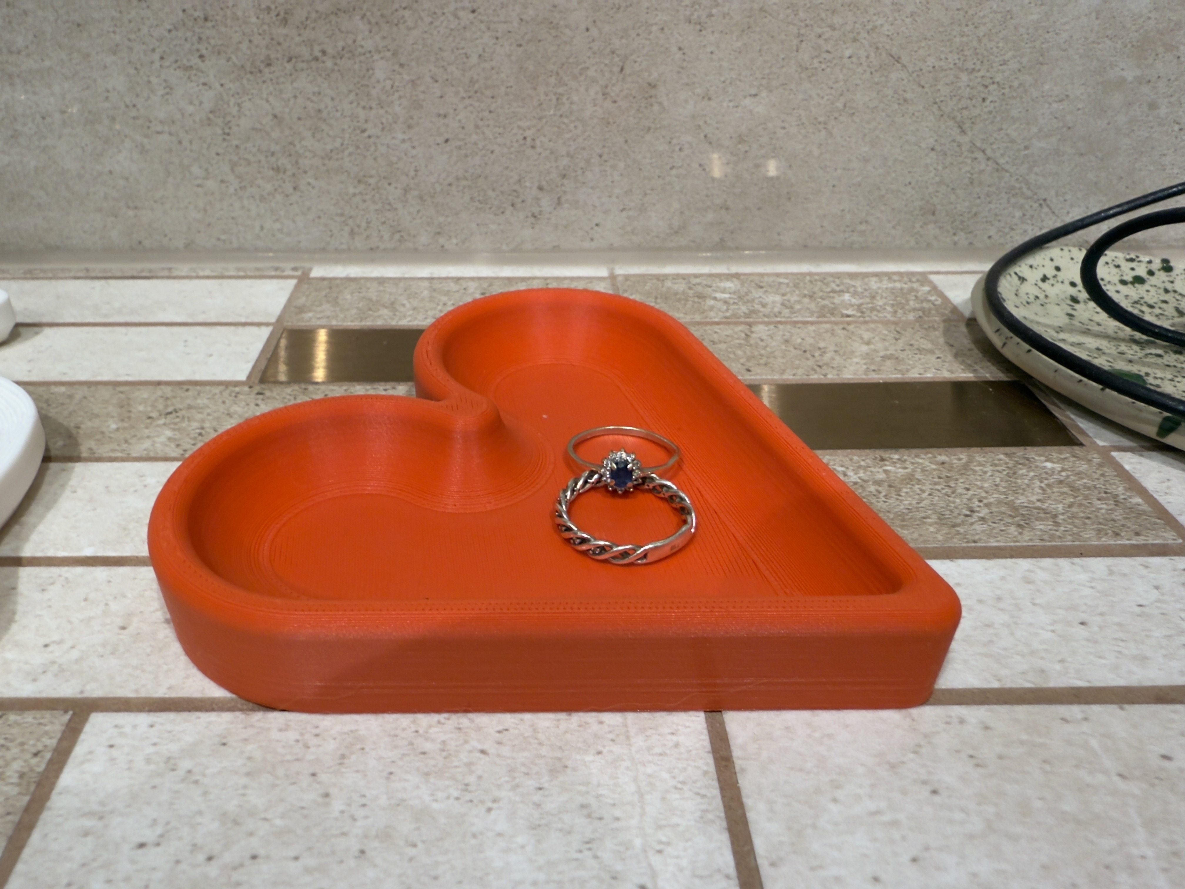Heart Shaped Jewelry Tray