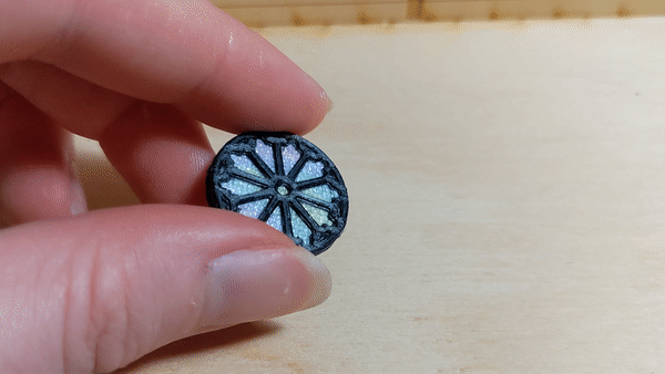 Clothing Buttons: Mother of Pearl Cathedral 'Rose' Window