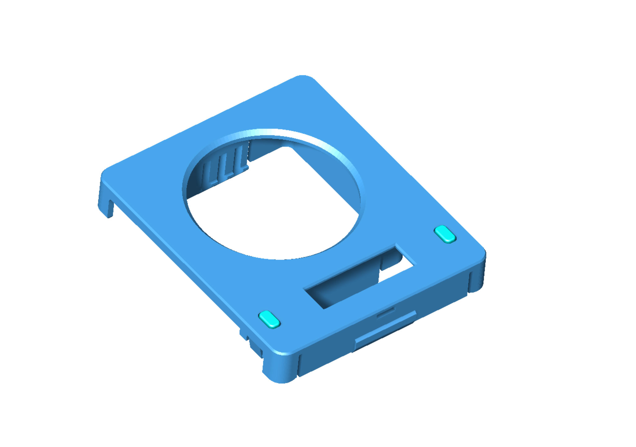 Miniatura 6 do modelo 3D Button Module for Sneaks Modular Snap Together Raspberry Pi Case