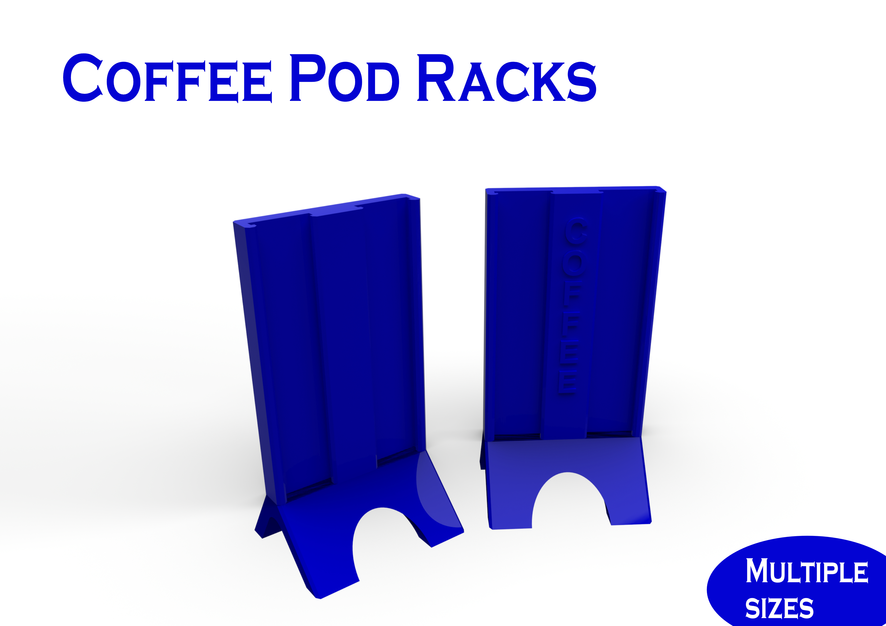 Coffee Pod Holder - Nespresso, Aldi, ... - 2 versions each