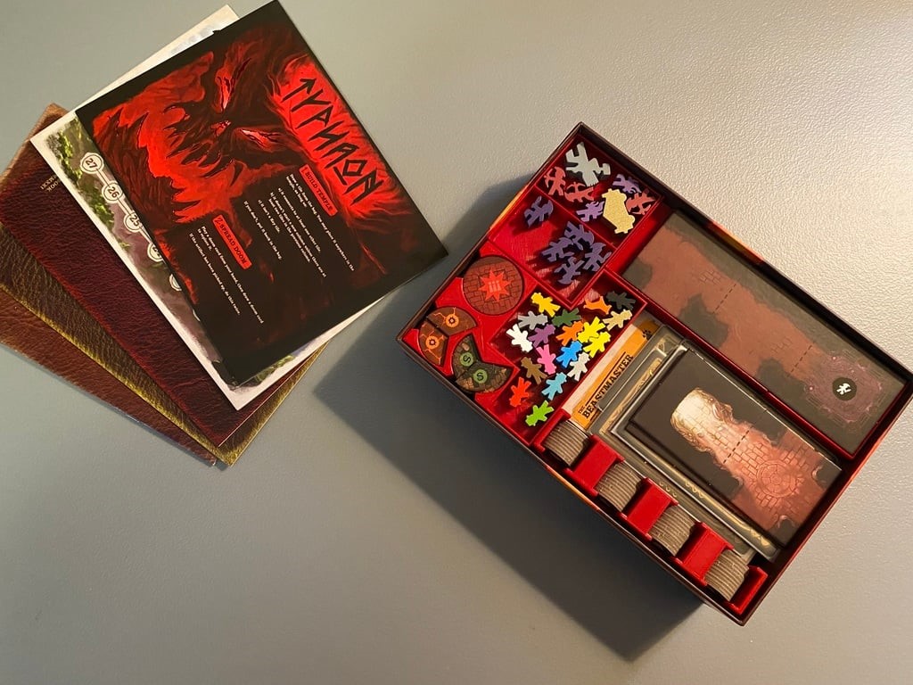 Sub Terra II Organizer - Both Expansions - Sleeved - No Lid-Lift