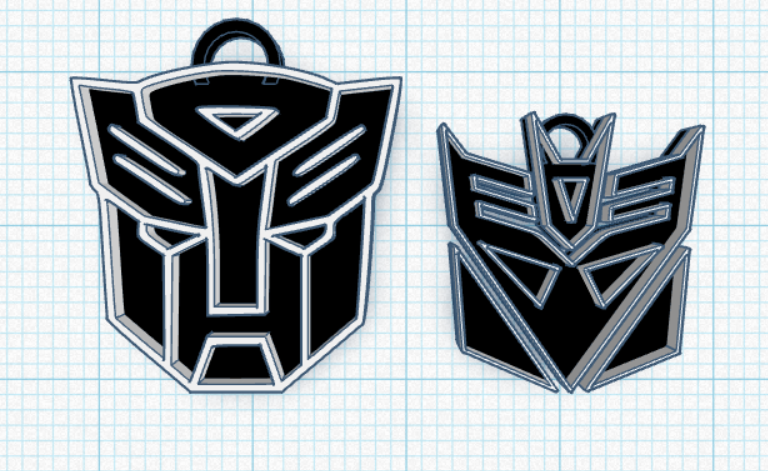 Miniatura 2 do modelo 3D Transformers Keychain 2 Keychains