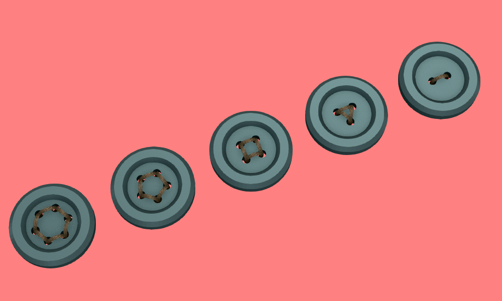 Sewing buttons #006