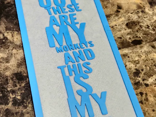 "My Monkeys, My Circus" Wall Art / Funny Sign