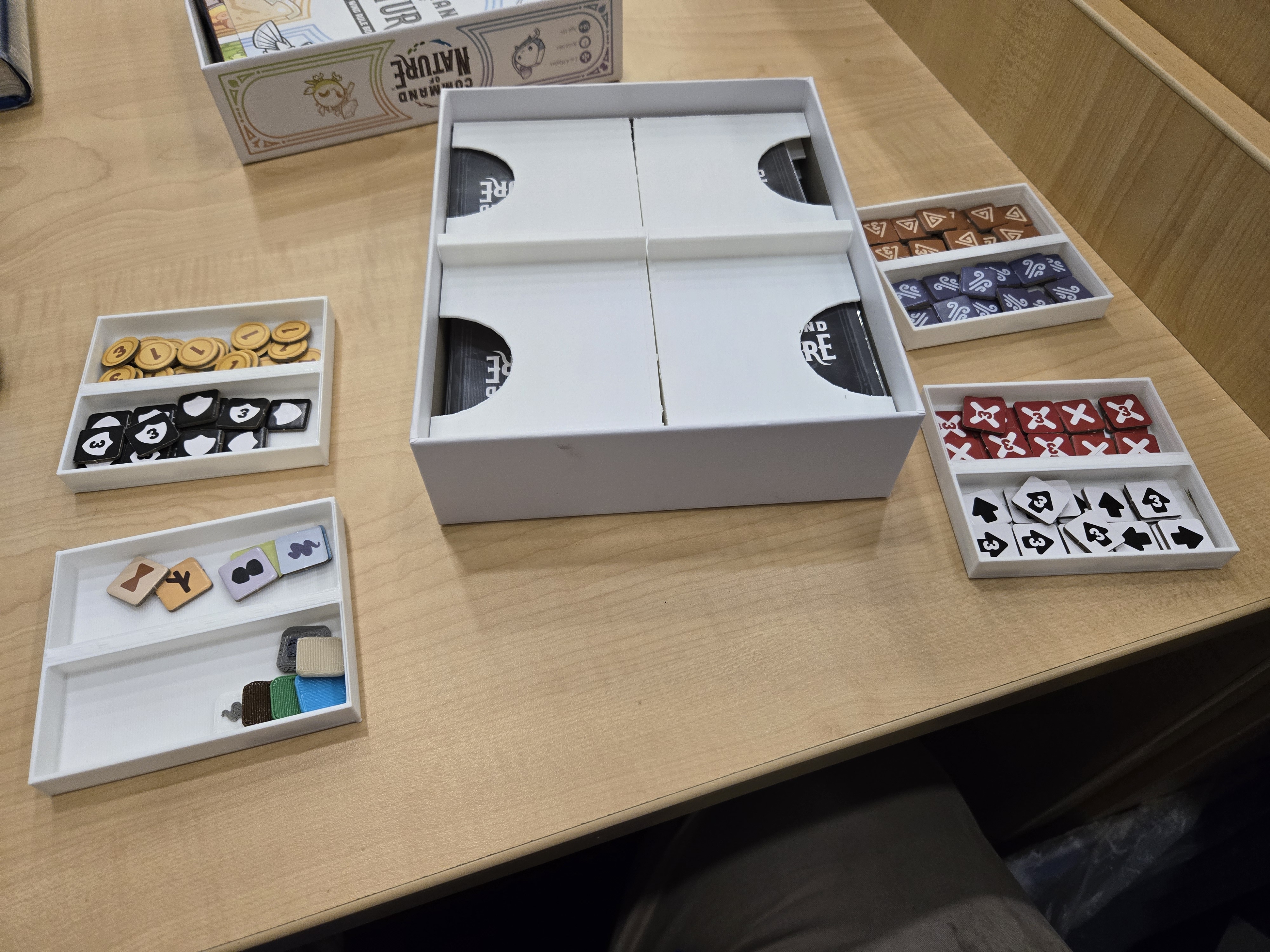 Command of Nature base game + expansion sleeved holder for base game box