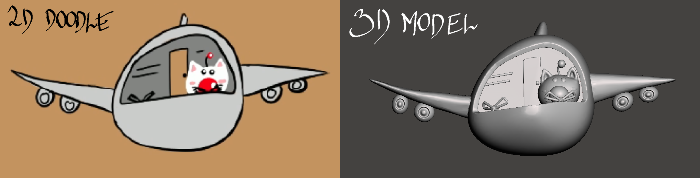 Waterdances doodle #1 - Plane