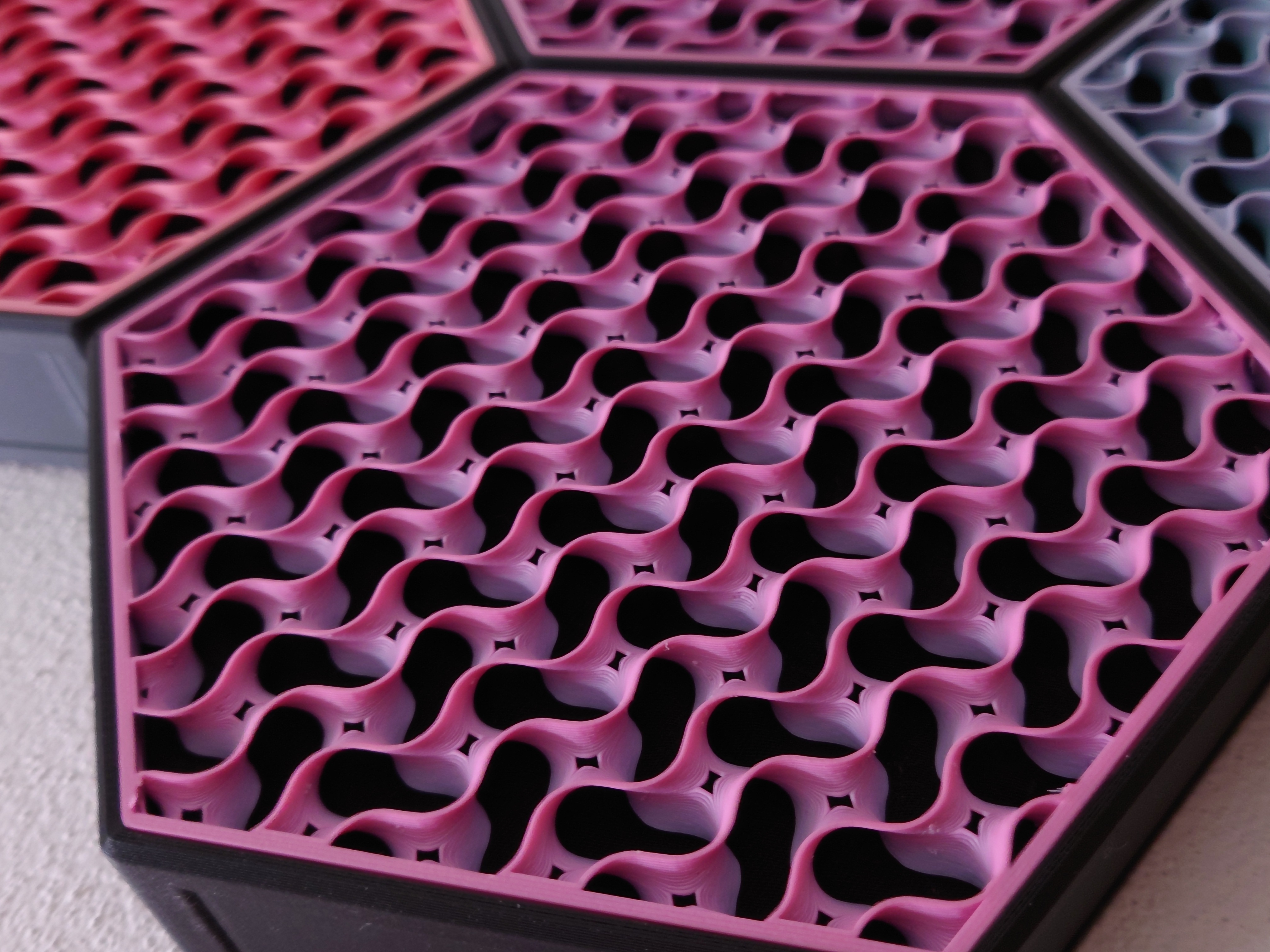 Miniatura 2 do modelo 3D Hexagonal Infill Wall Panels