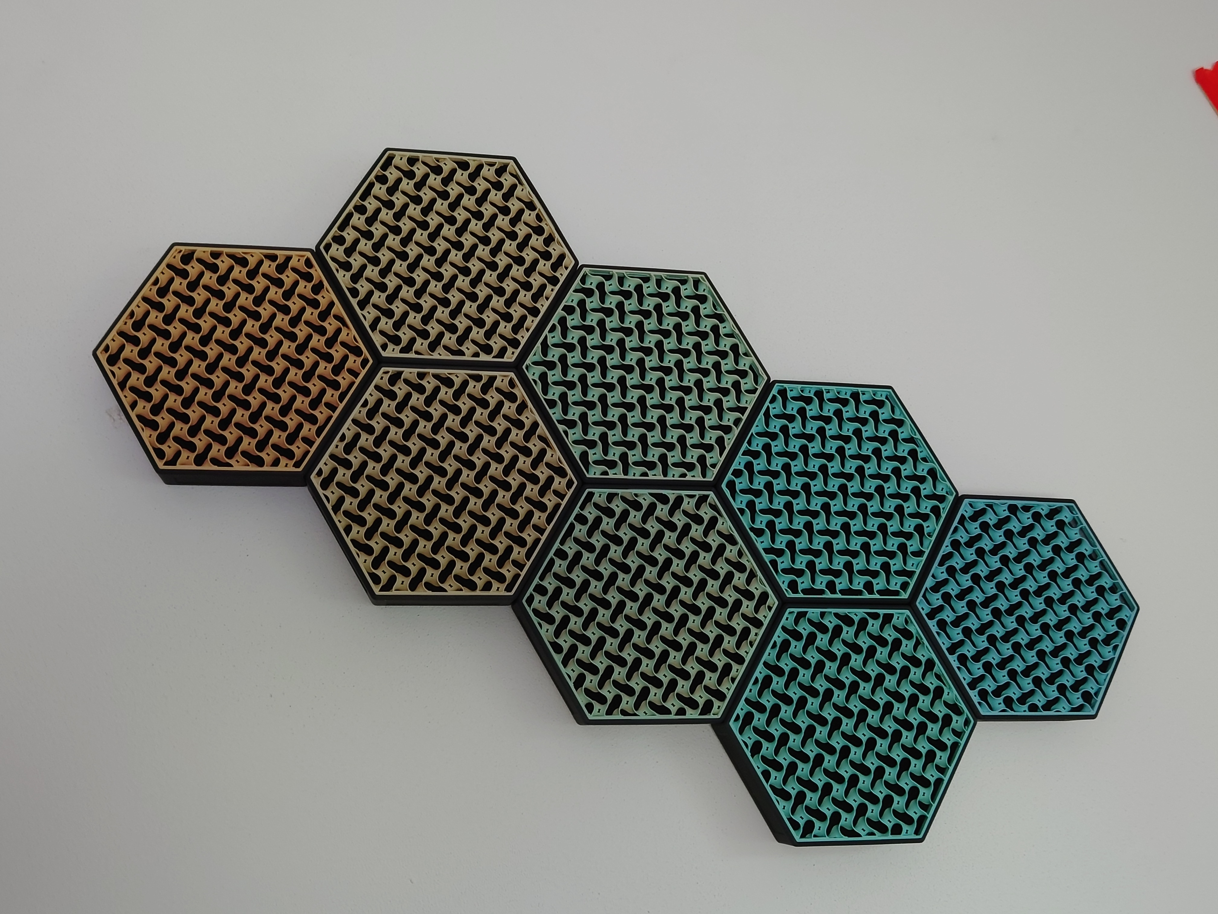 Miniatura 4 do modelo 3D Hexagonal Infill Wall Panels