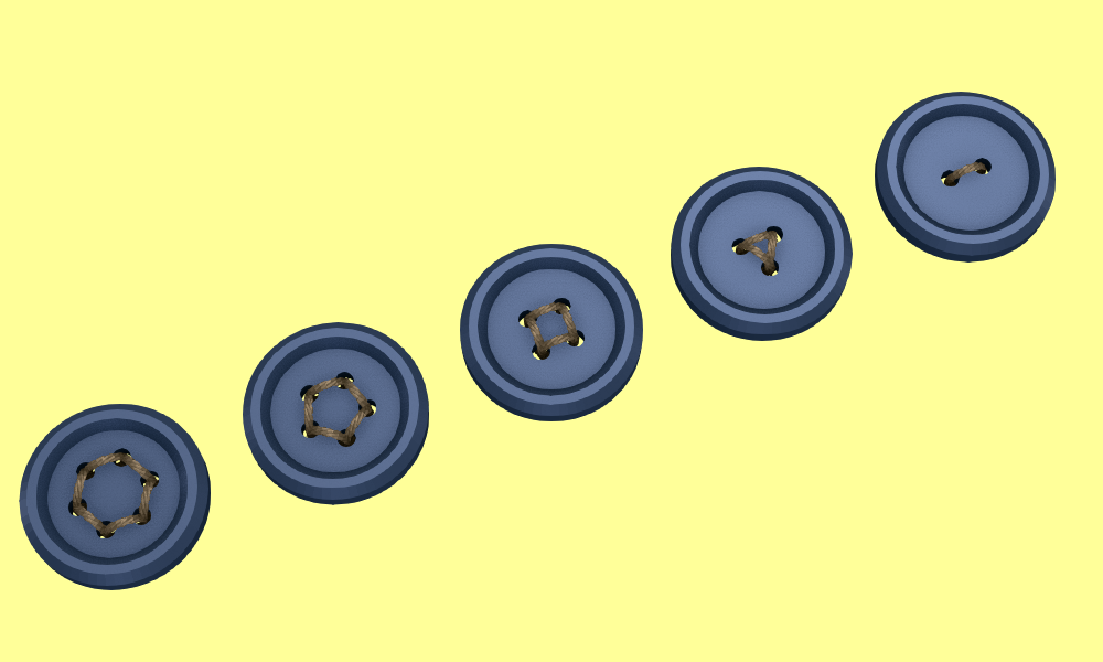 Sewing buttons #005