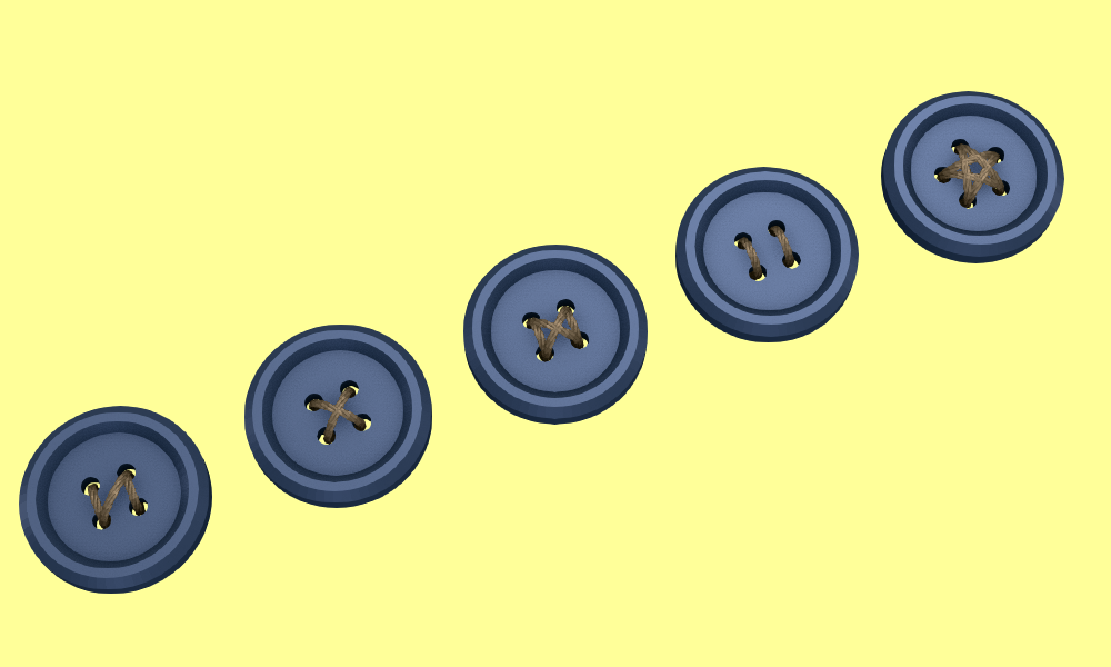 Miniatura 2 do modelo 3D Sewing buttons #005