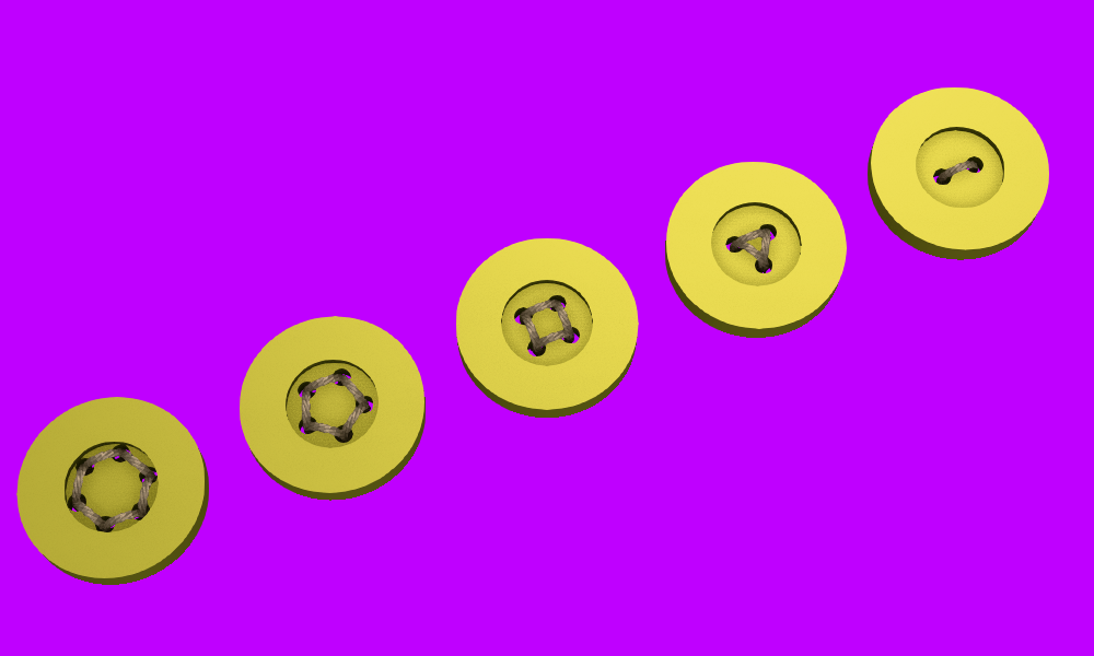 Sewing buttons #003