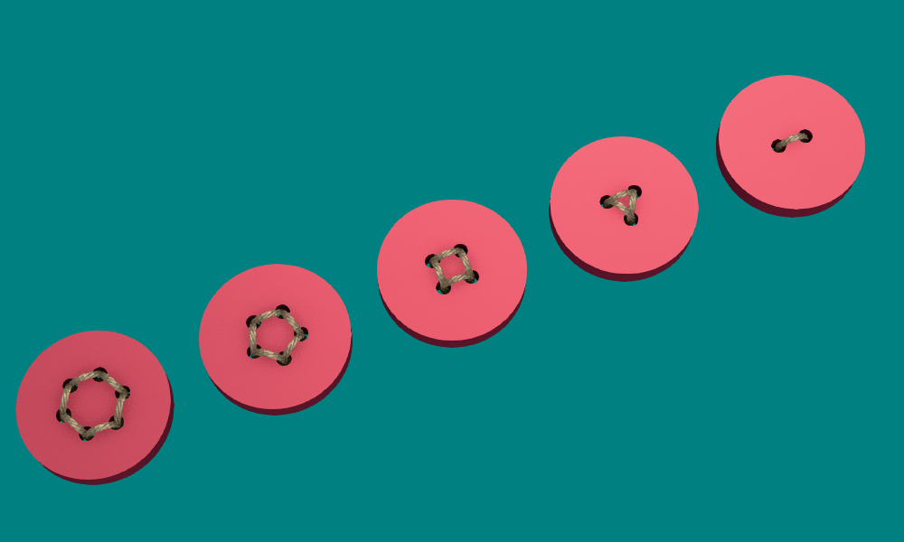 Sewing buttons #001