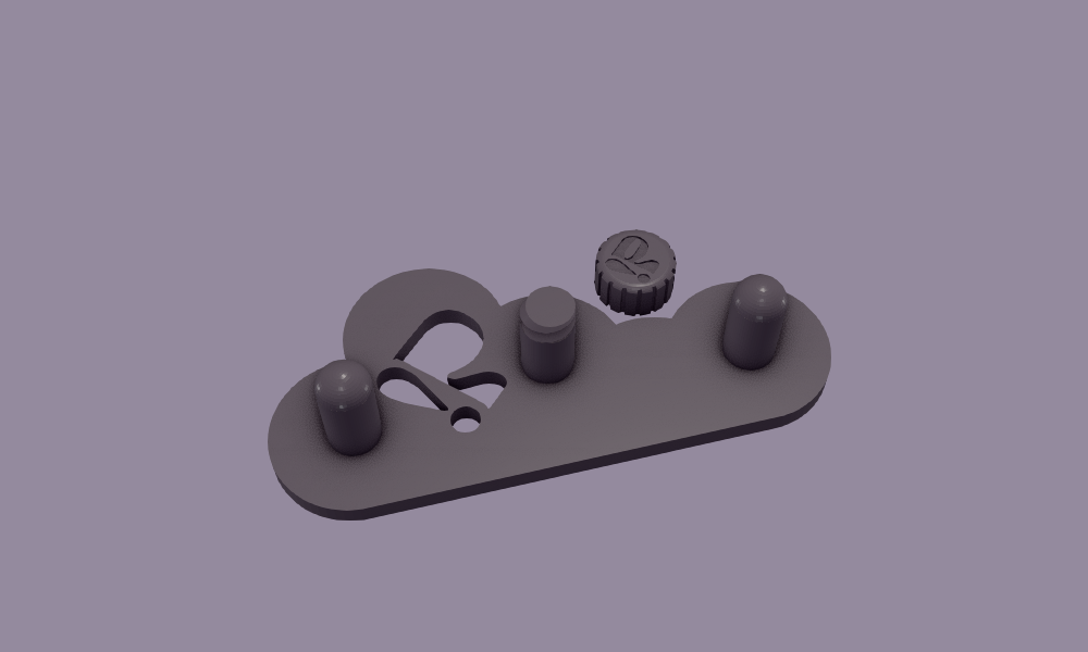 Pottery rib tool holder #003 (3/5/7 ribs)