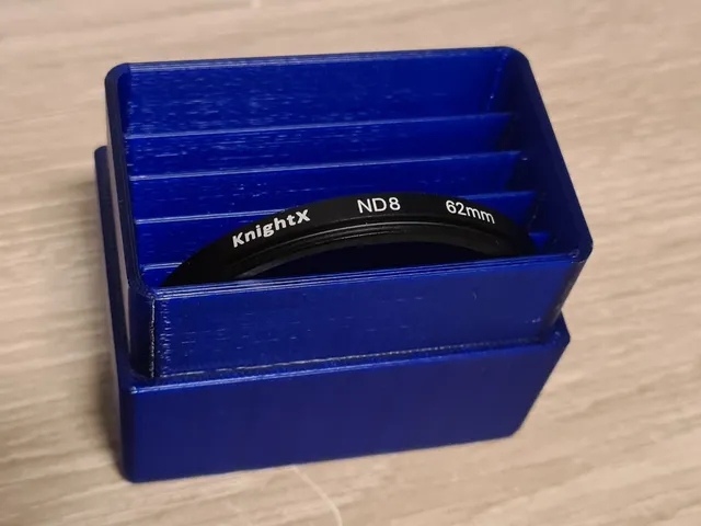 Configurable storage box for photo filters - Boîte de rangement configurable pour filtres photo