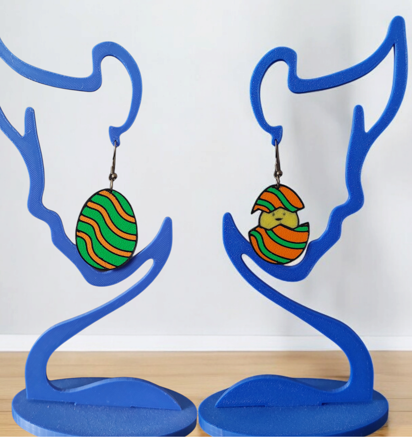 Easter Chick & Egg Multicolor Earrings