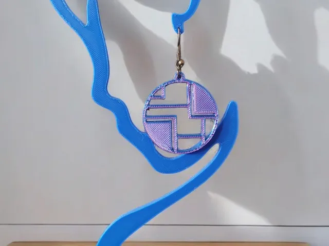 Modern Geometric Maze Earrings