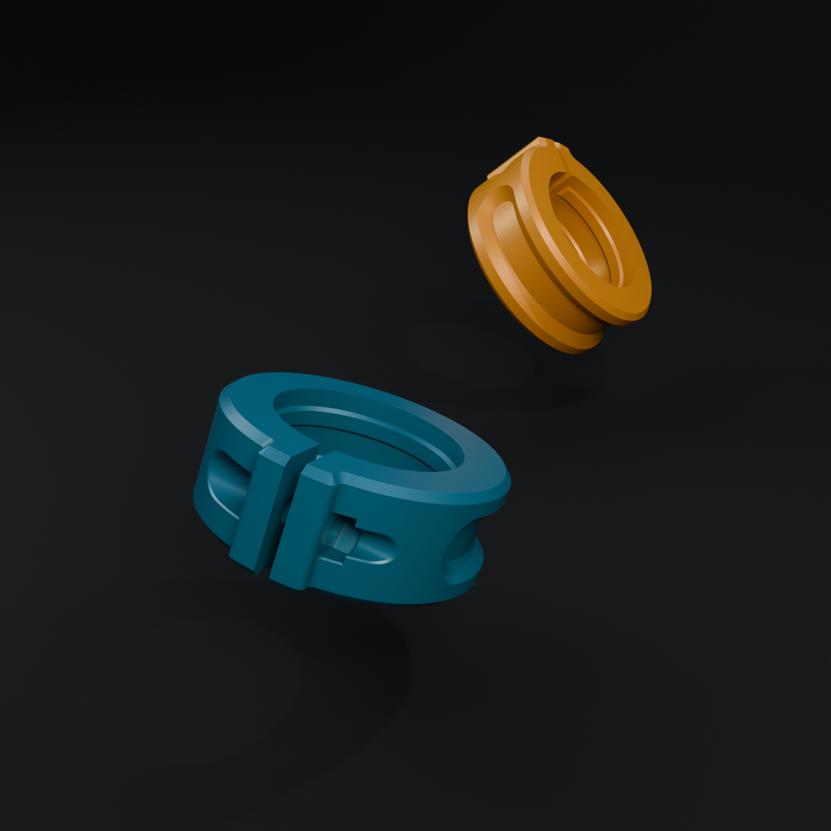 Miniatura 2 do modelo 3D Ring clamp (25 mm)