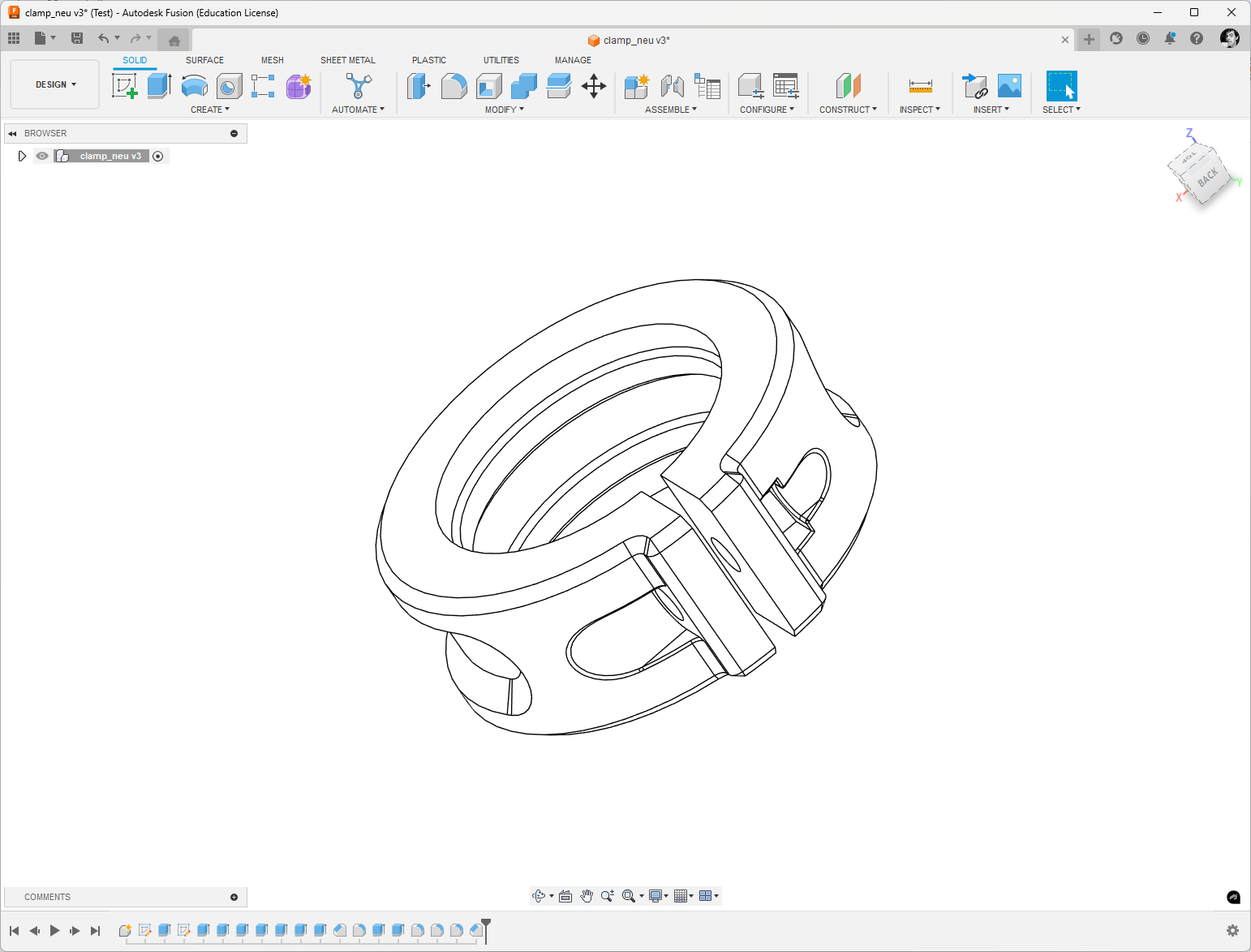 Miniatura 3 do modelo 3D Ring clamp (25 mm)