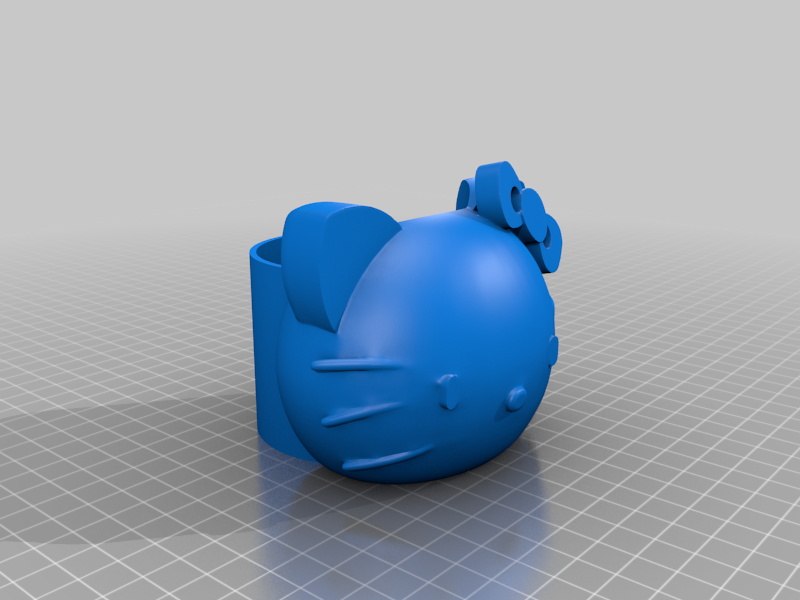 Miniatura 7 do modelo 3D Hello Kitty Planter – High Poly Version