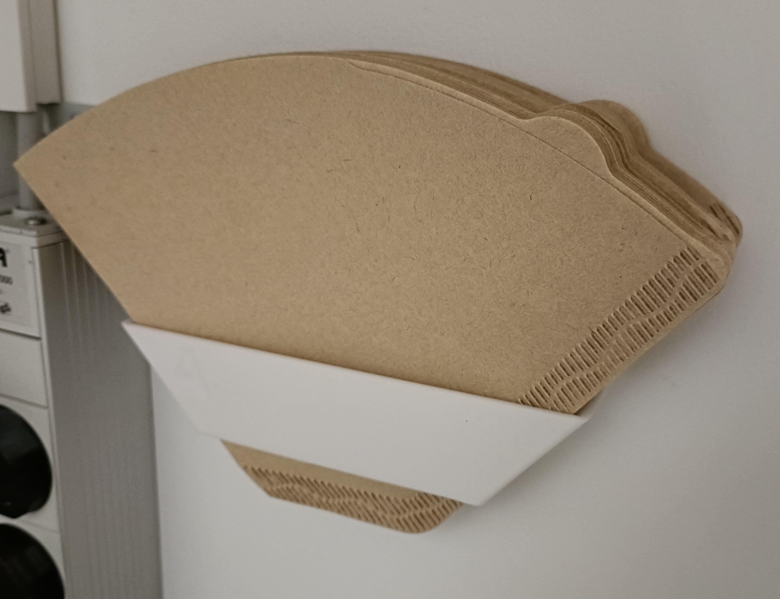 Wall-Mounted Coffee Filter Holder