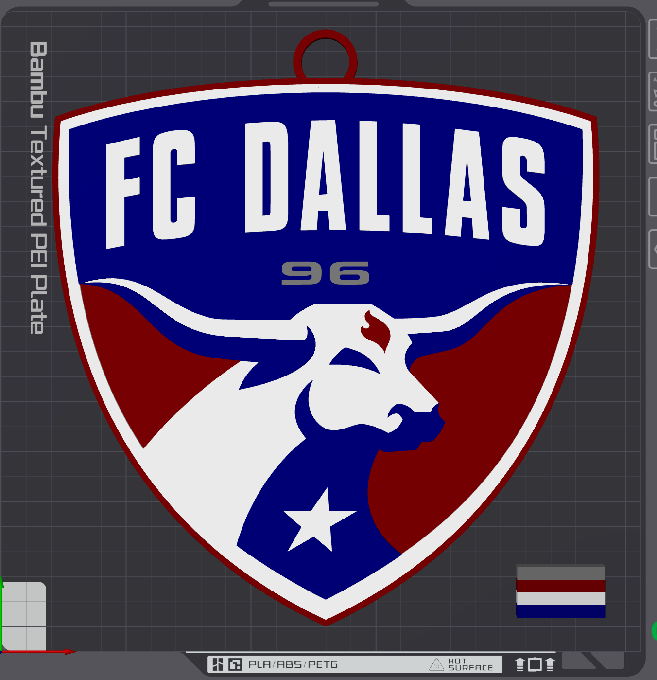 FC Dallas Oversized Necklace Logo