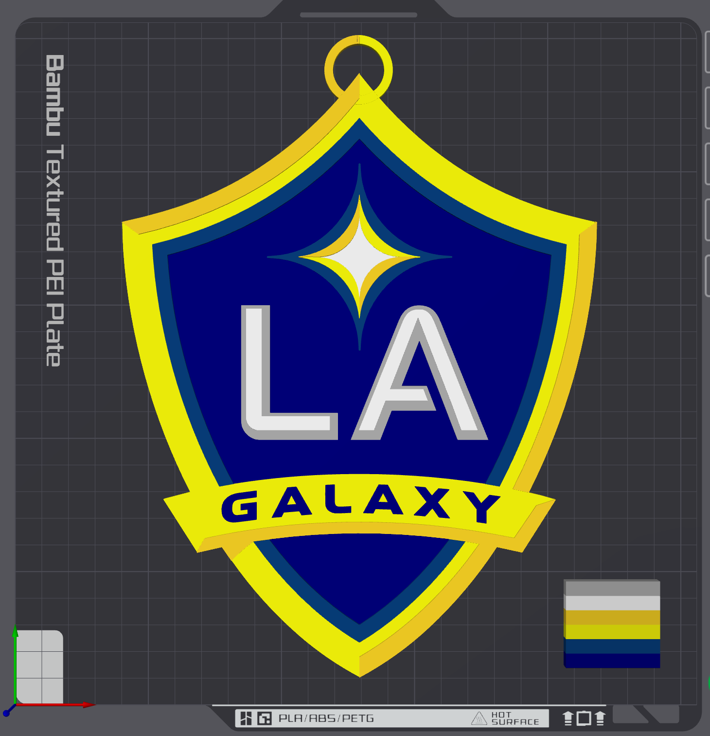 LA Galaxy Oversized Necklace Logo