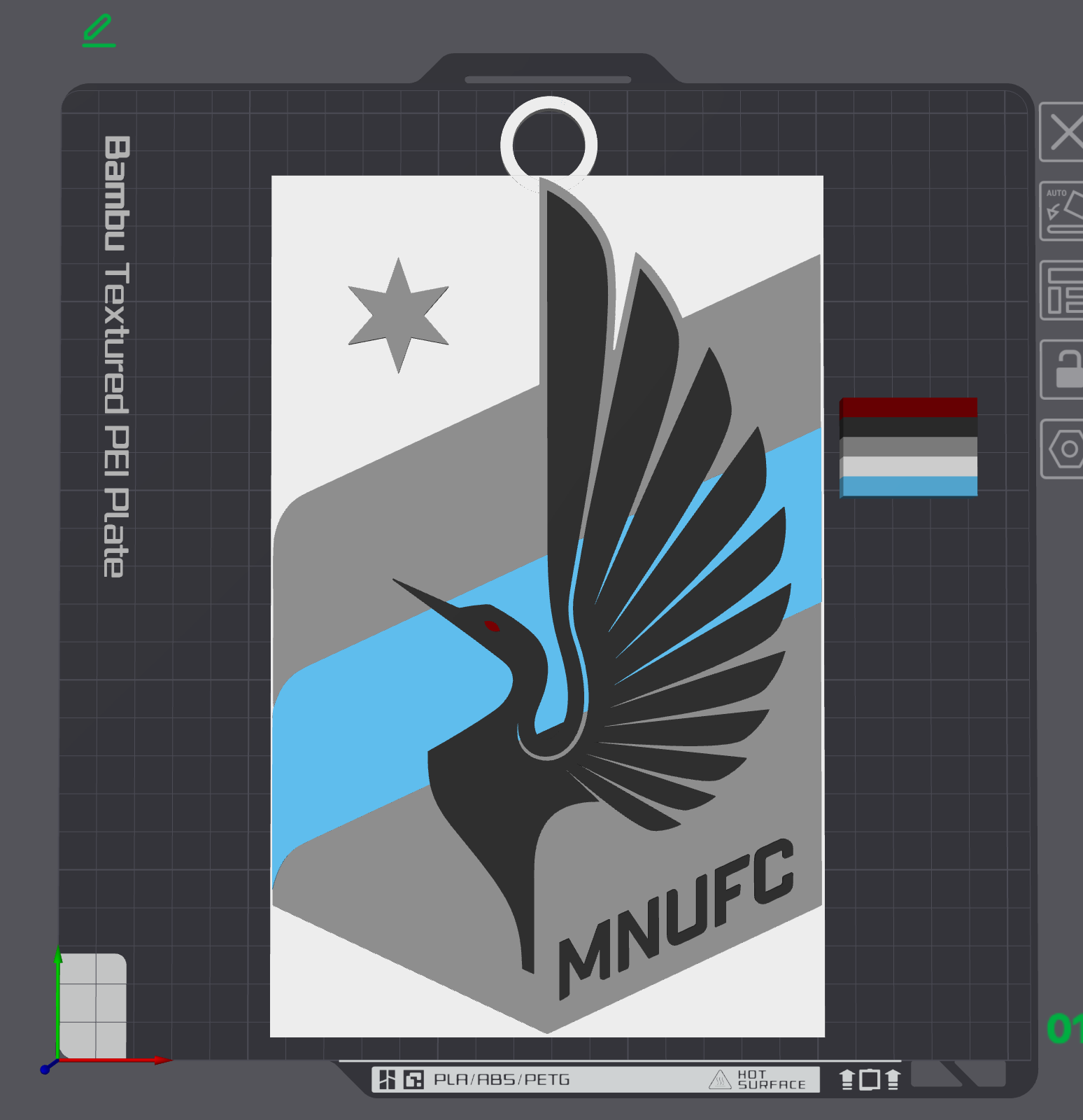 Minnesota United FC Oversized Necklace Logo