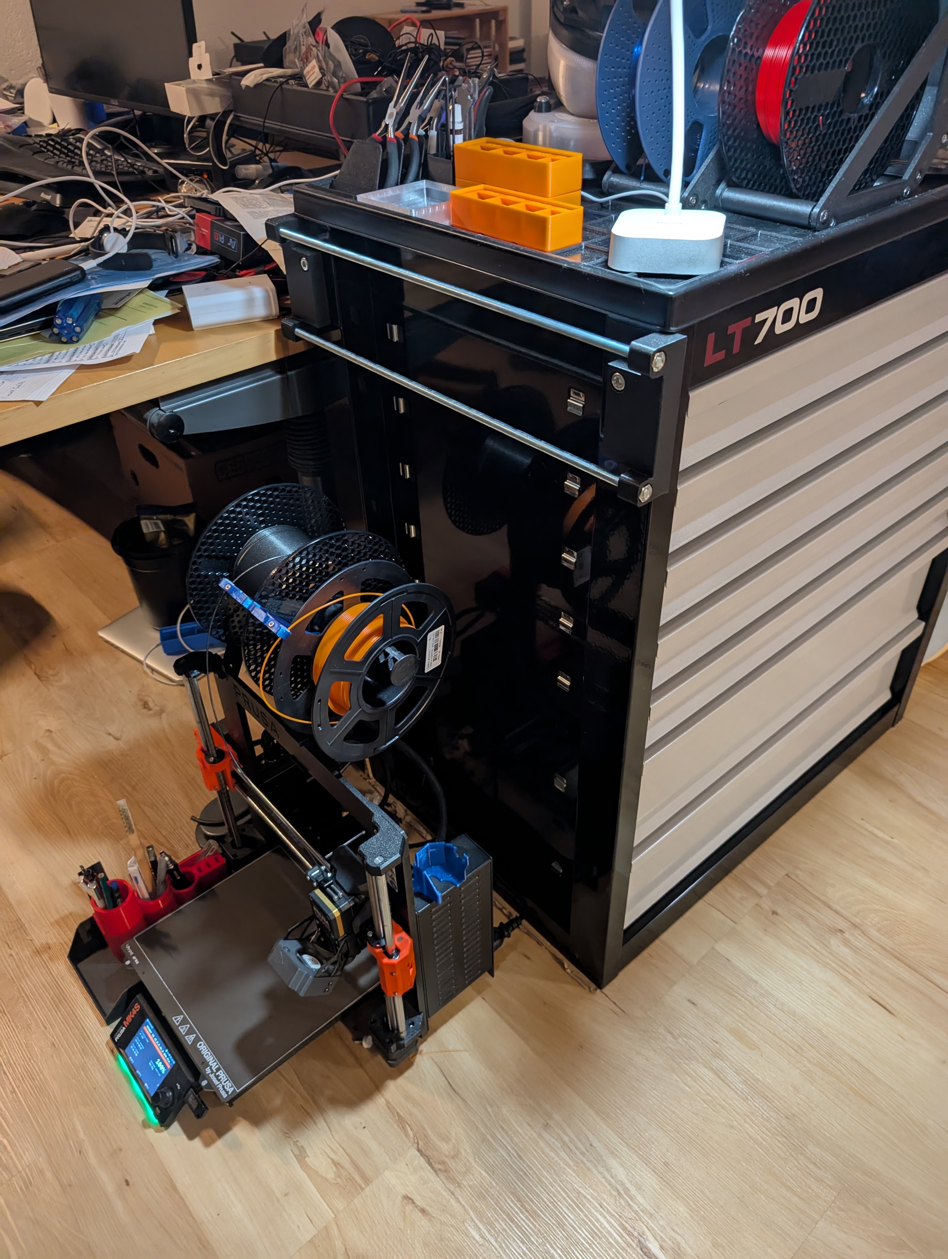 Spoolholder Mount for Kraftwerk LT700 Tool Cabinet.