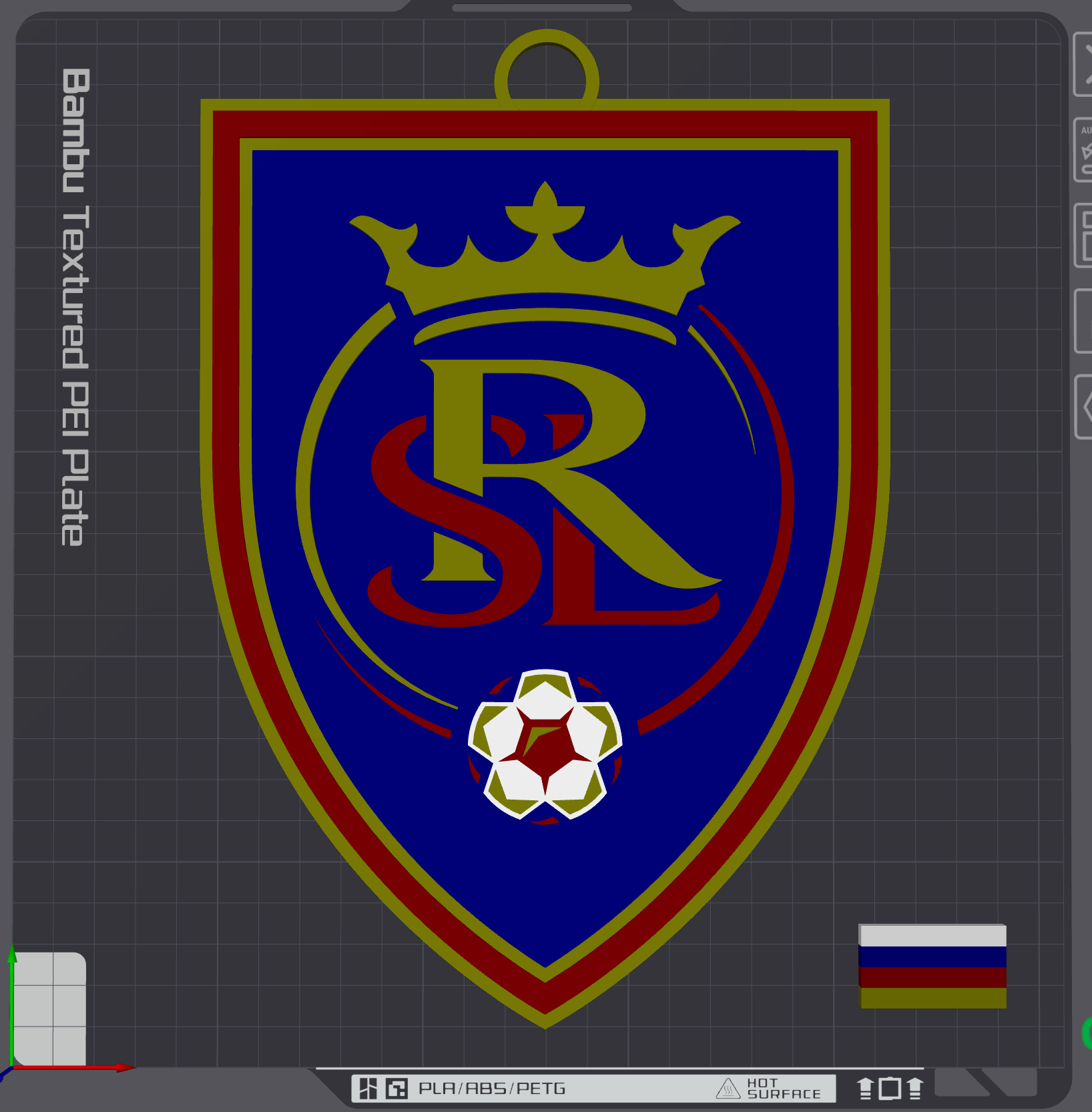 Real Salt Lake Oversized Necklace Logo