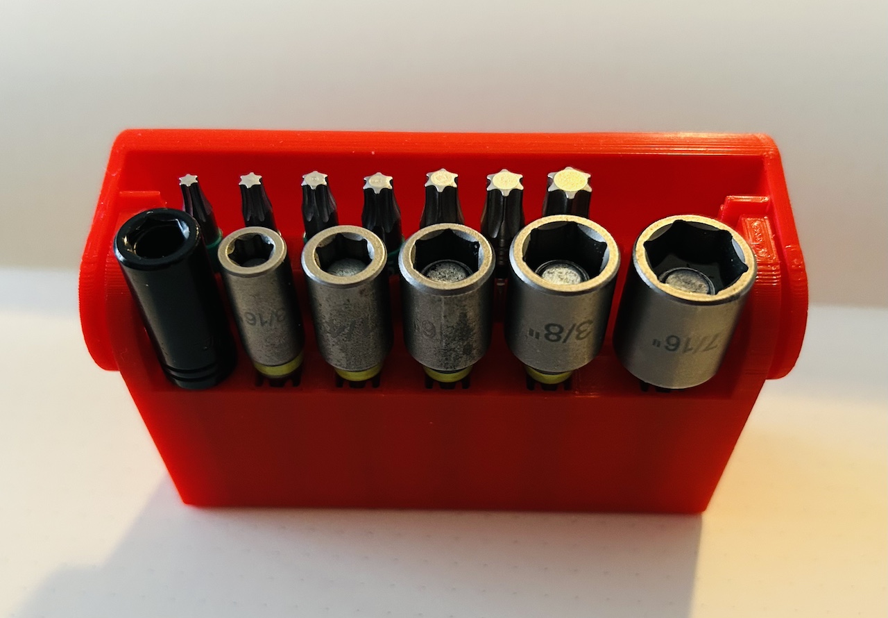 UFS-166 Ryobi Nut Driver Bit Set Holder & Hex Bits - Wera Tool Check Clone