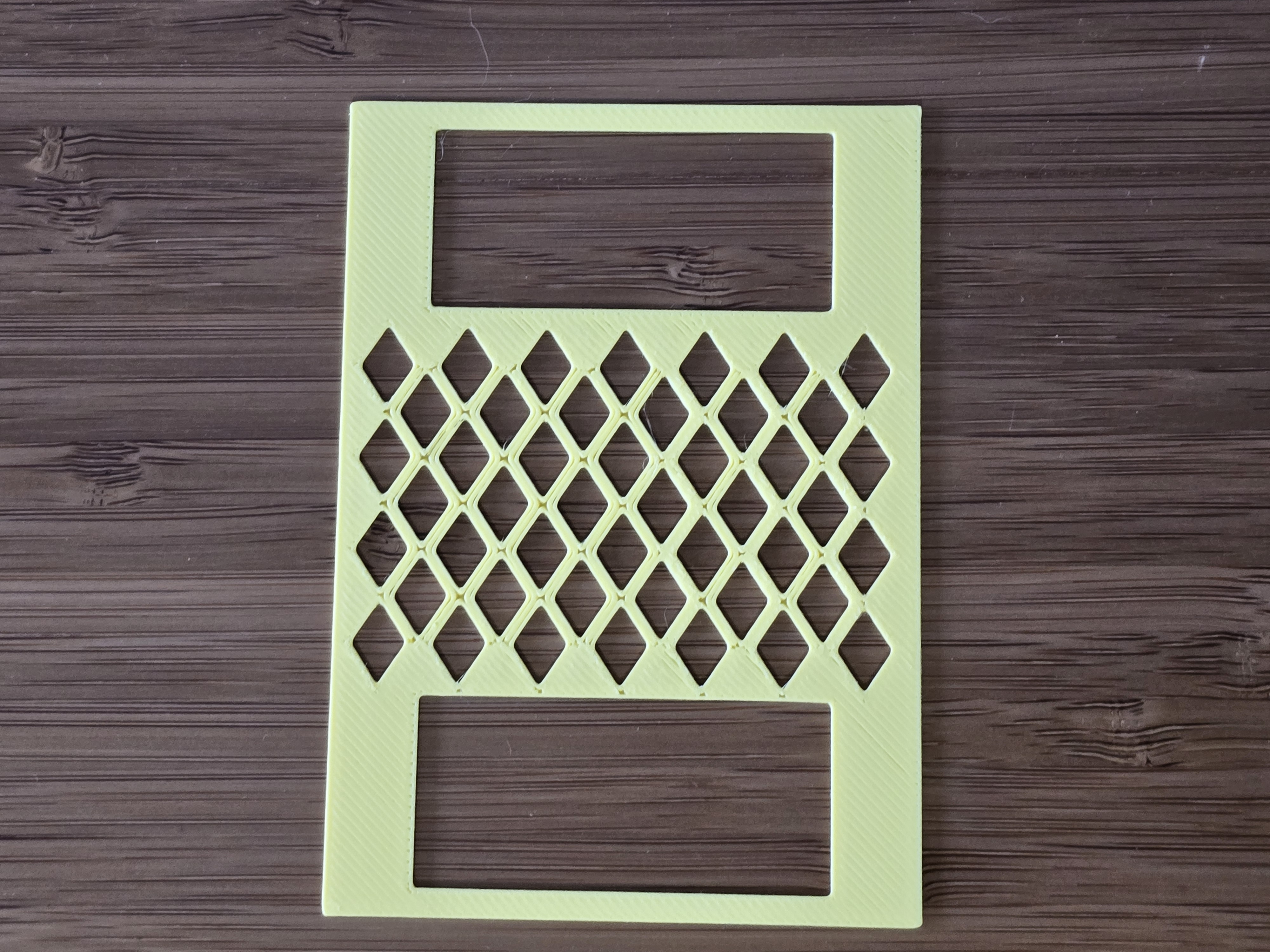 Goal Tracker Stencil with Diamond Shape on Standard Playing Card