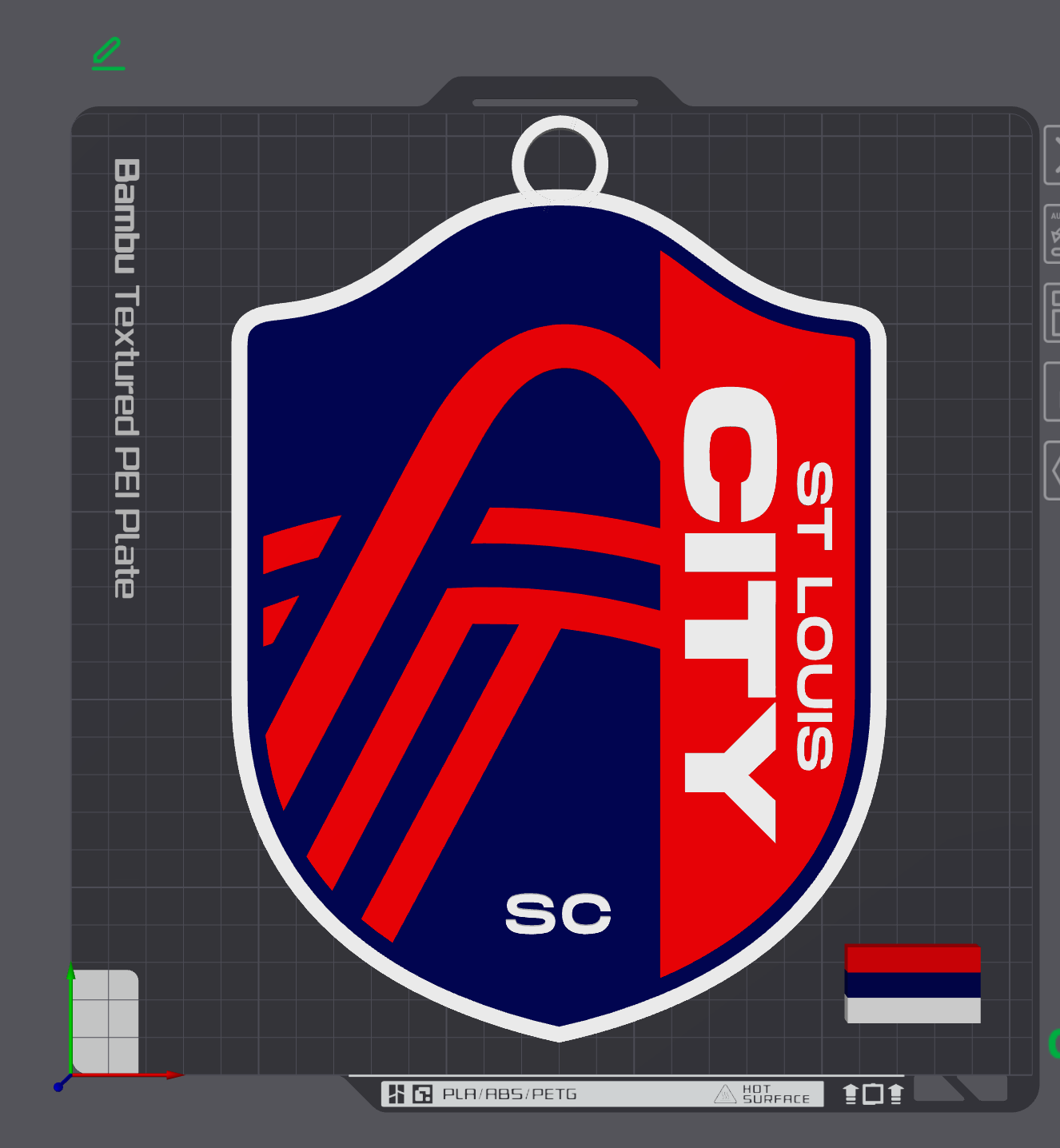 St Louis City SC Oversized Necklace Logo