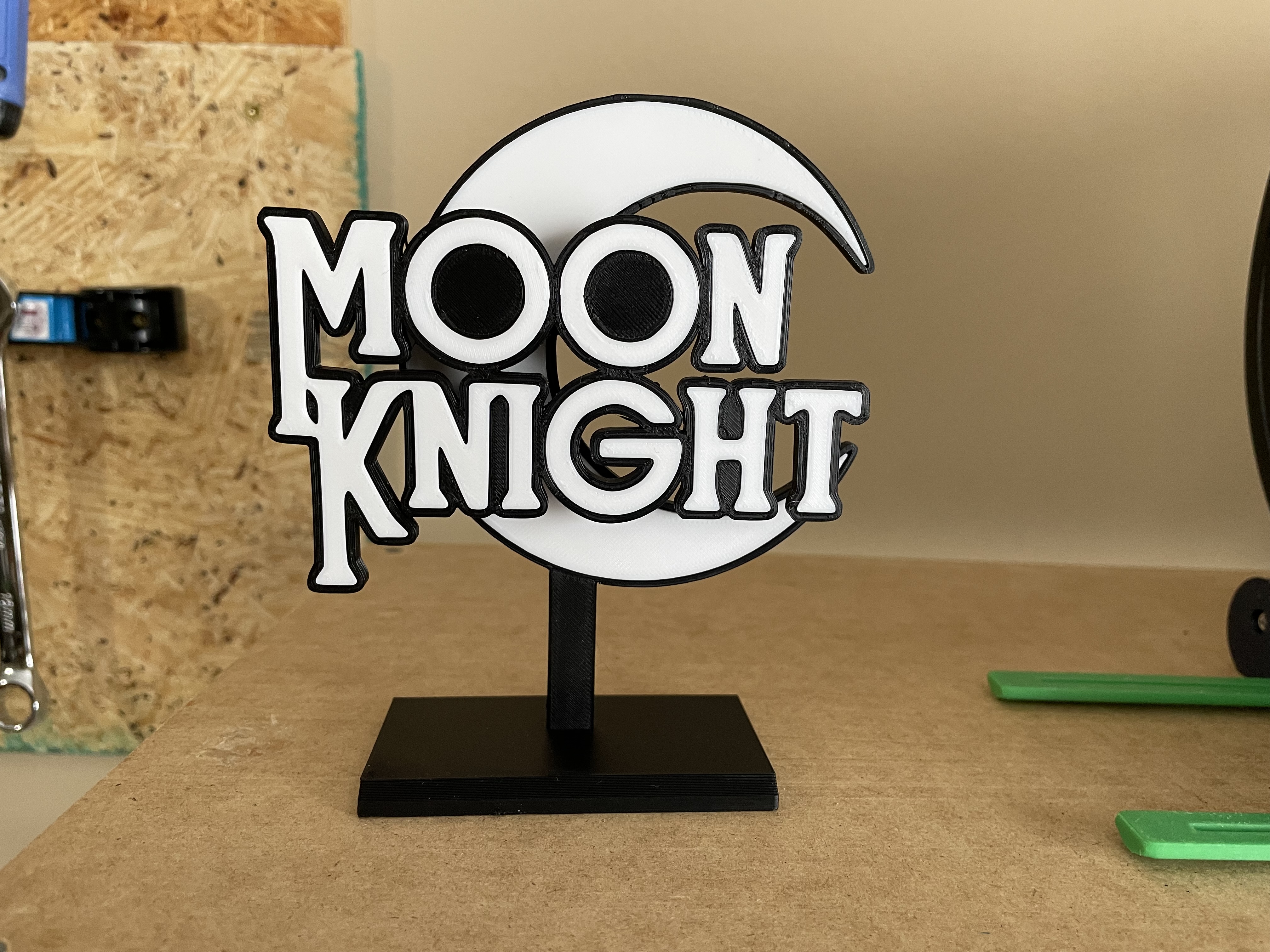 Moon Knight Logo 3D Sign
