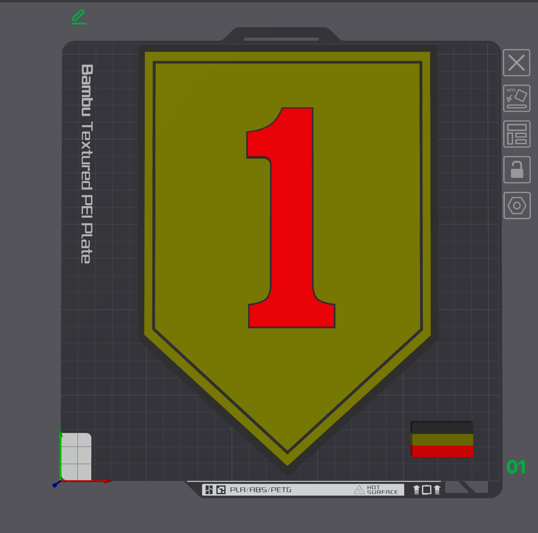 Big Red One Patch Plaque